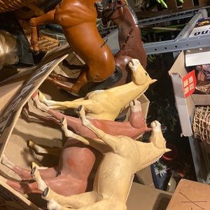 5 Antique toy horses